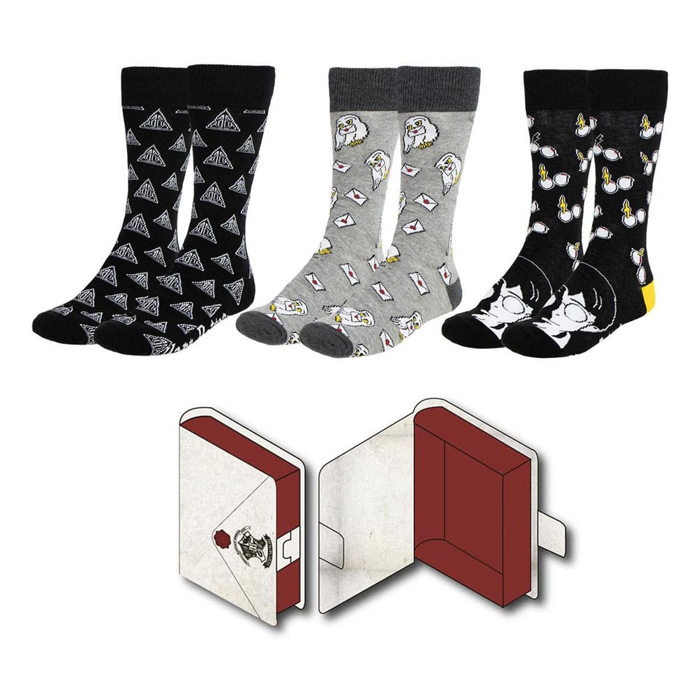 AUF BESTELLUNG Harry Potter Socken 3er-Pack 38-45