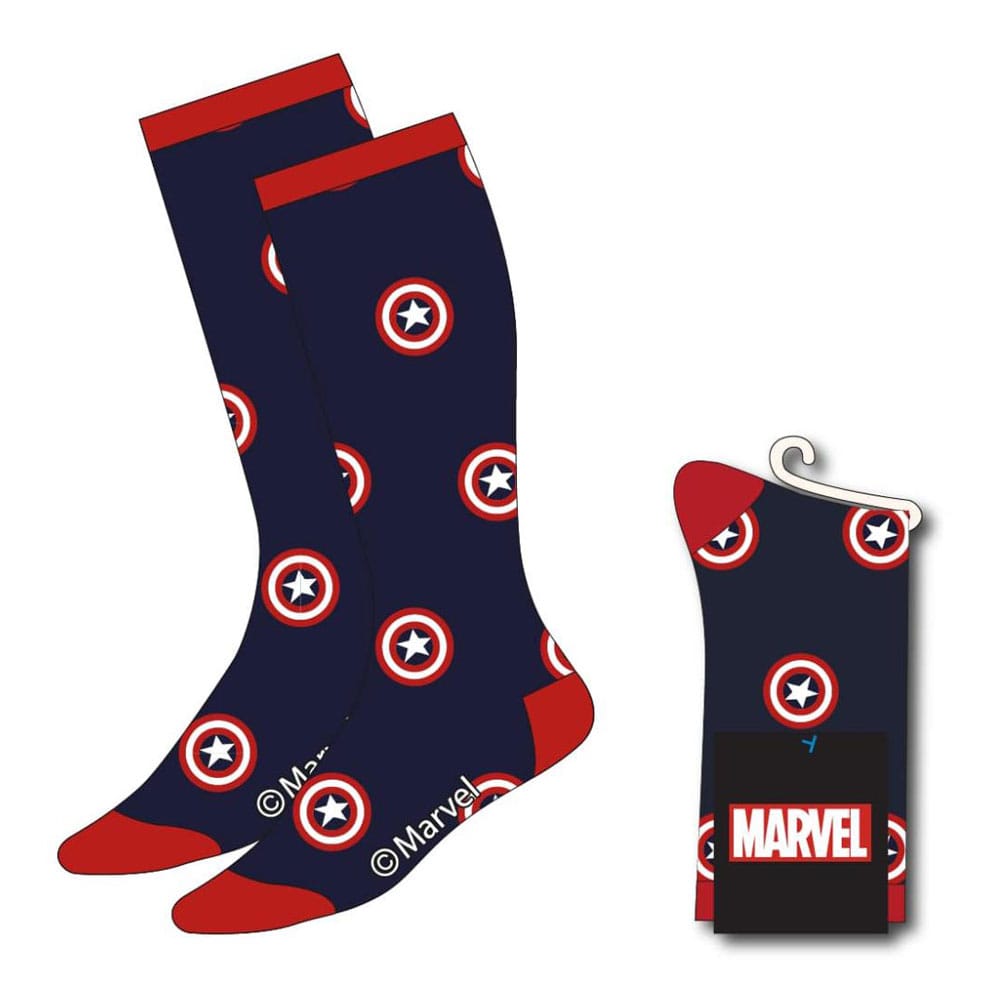 SU ORDINAZIONE Avengers Socks Captain America Shield 38-45