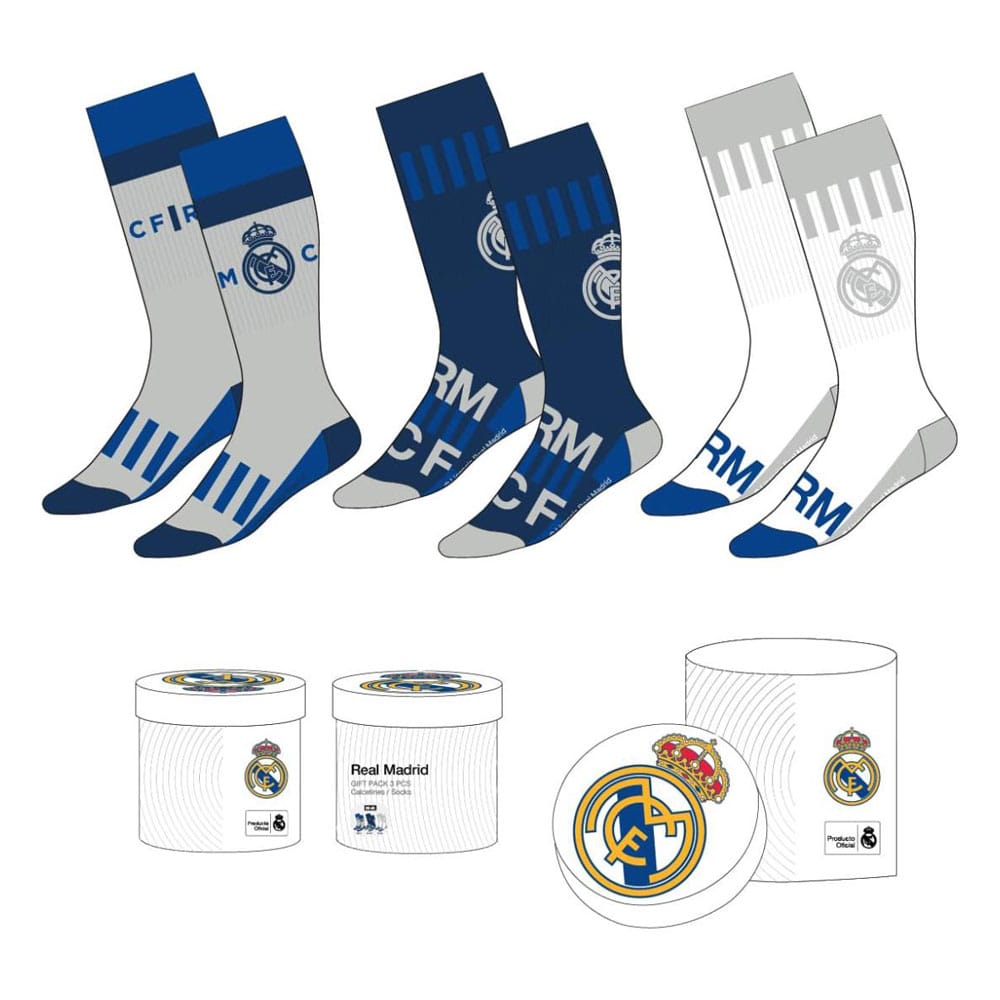 SU ORDINAZIONE Football Socks 3-Pack Real Madrid 38-45