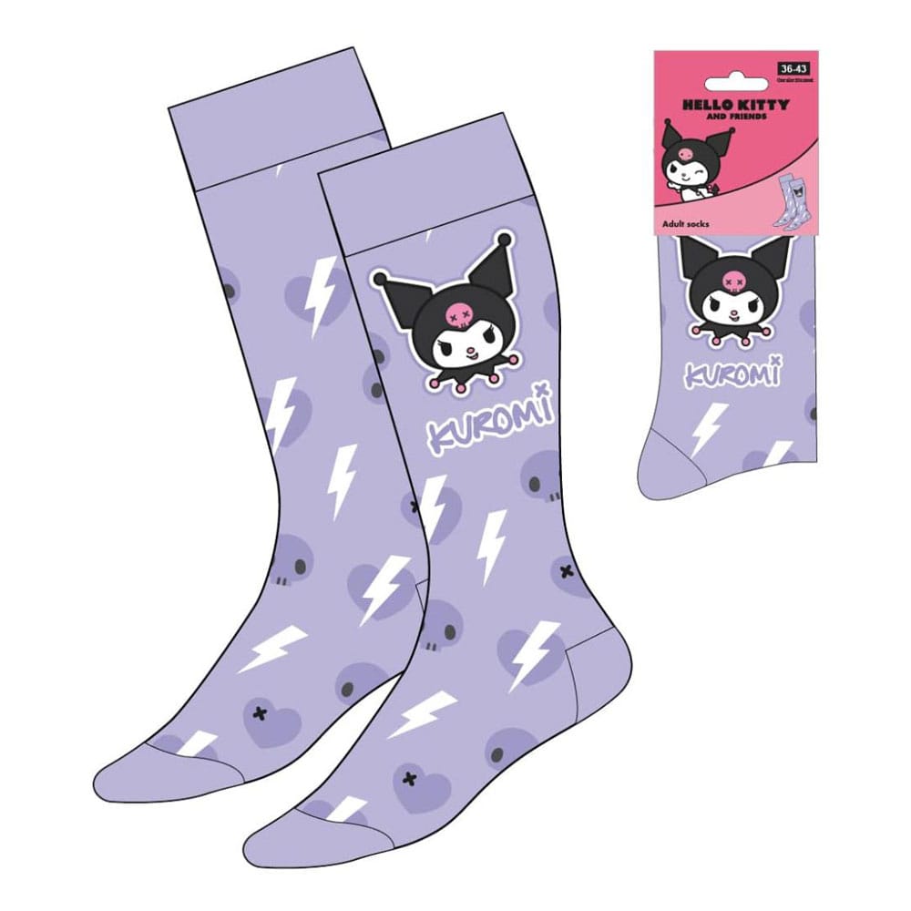 Sanrio Socken Kuromi Lila 36-43 AUF BESTELLUNG GEFERTIGT