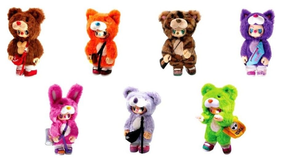 🧪 LAB | SU ORDINAZIONE Rebel Bears Plush Action Figures Blind Box Movable Series Display 18 cm (6)