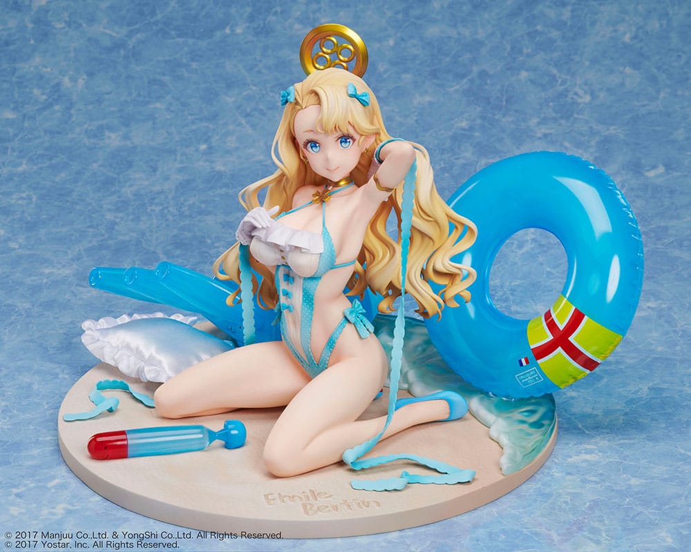 SU ORDINAZIONE Azur Lane PVC Statue 1/4 Emile Bertin swimsuit costume Côte d'Azur 21 cm