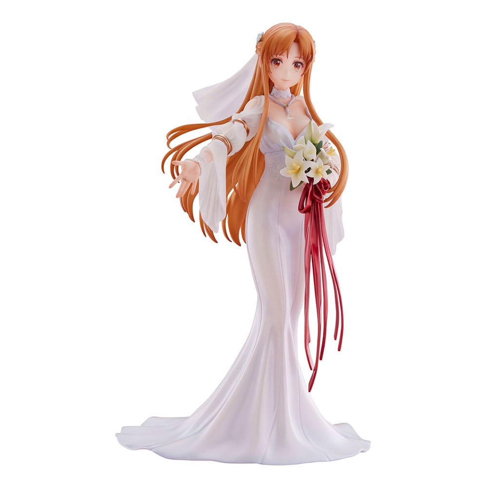 Sword Art Online PVC-Statue, Maßstab 1:7, Asuna Hochzeitsversion, 25 cm (auf Bestellung gefertigt)