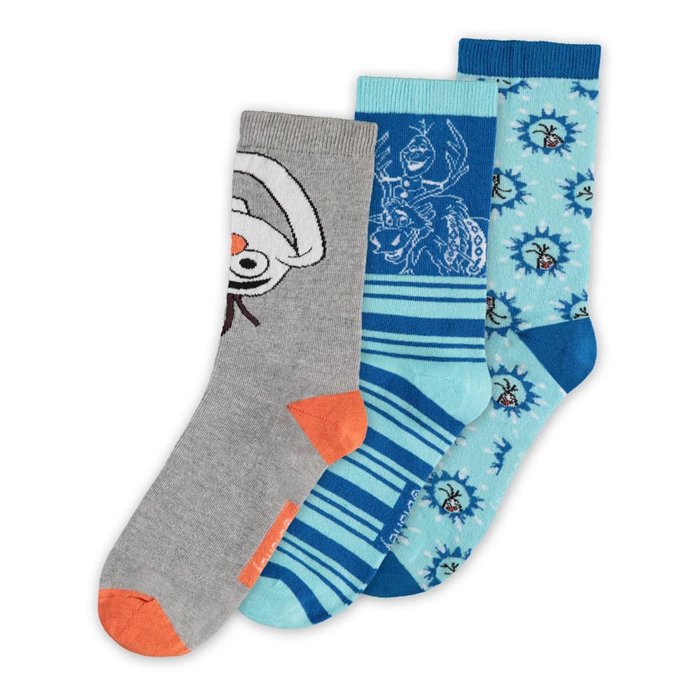 SU ORDINAZIONE Frozen Socks 3-Pack Olaf 43-46 *PREZZO SPECIALE*