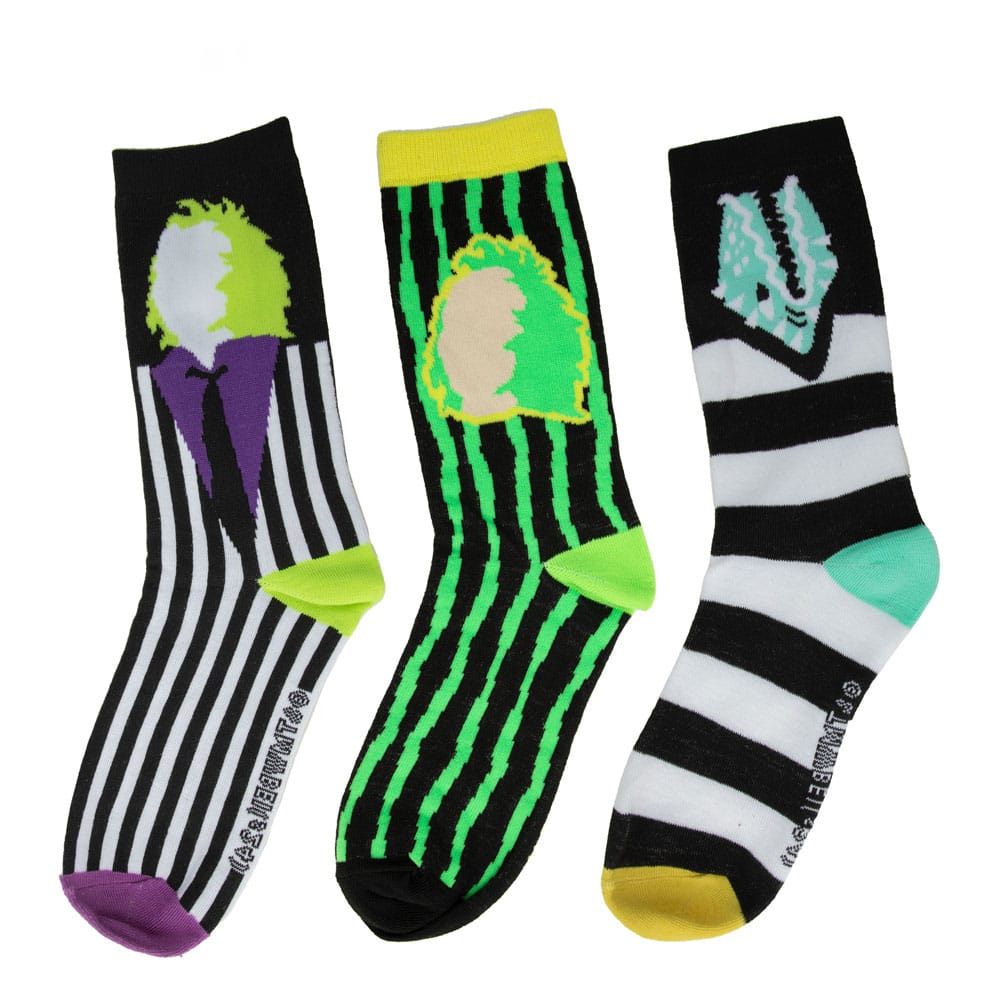 SU ORDINAZIONE Beetlejuice Socks 3-Pack