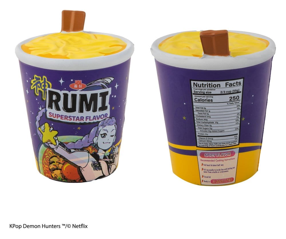 🧪 LAB | SU ORDINAZIONE KPop Demon Hunters Squishy Anti Stress Figure Rumi Superstar Flavor Noodles