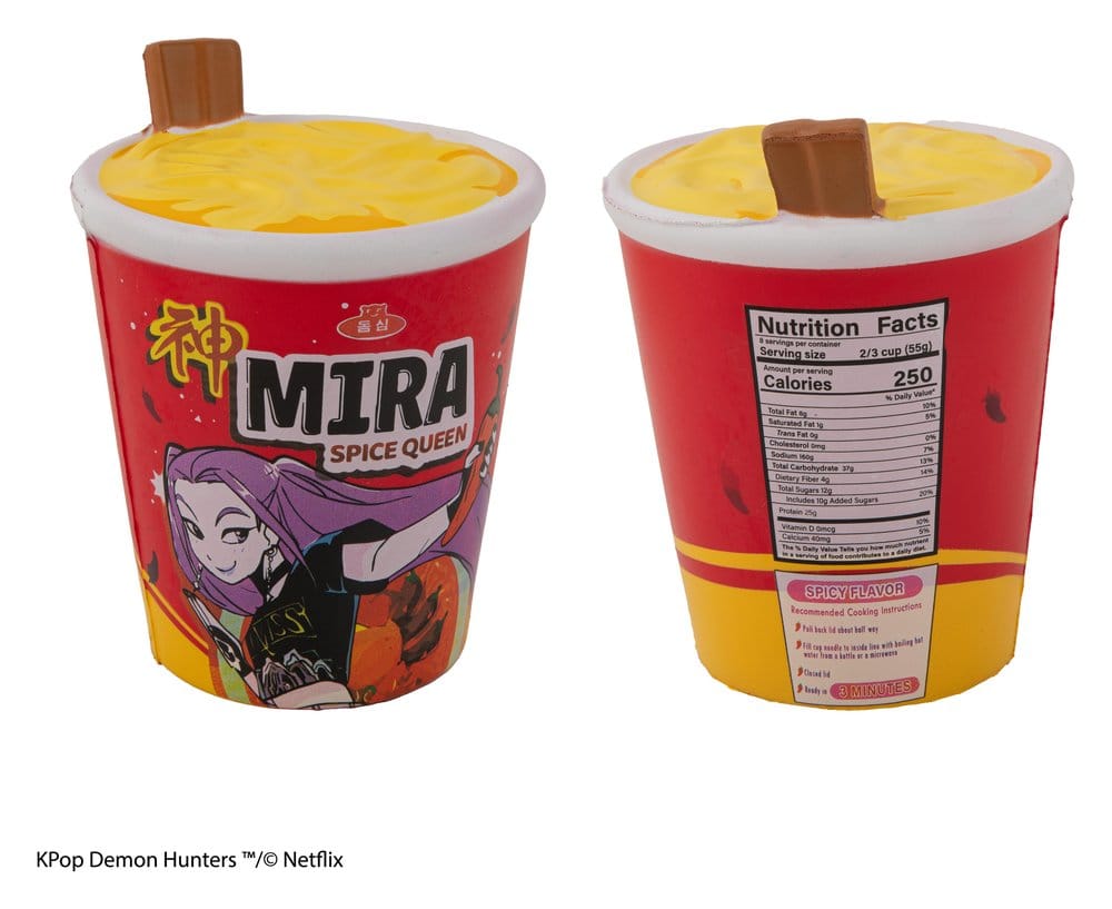 🧪 LAB | SU ORDINAZIONE KPop Demon Hunters Squishy Anti Stress Figure Mira Spice Queen Noodles