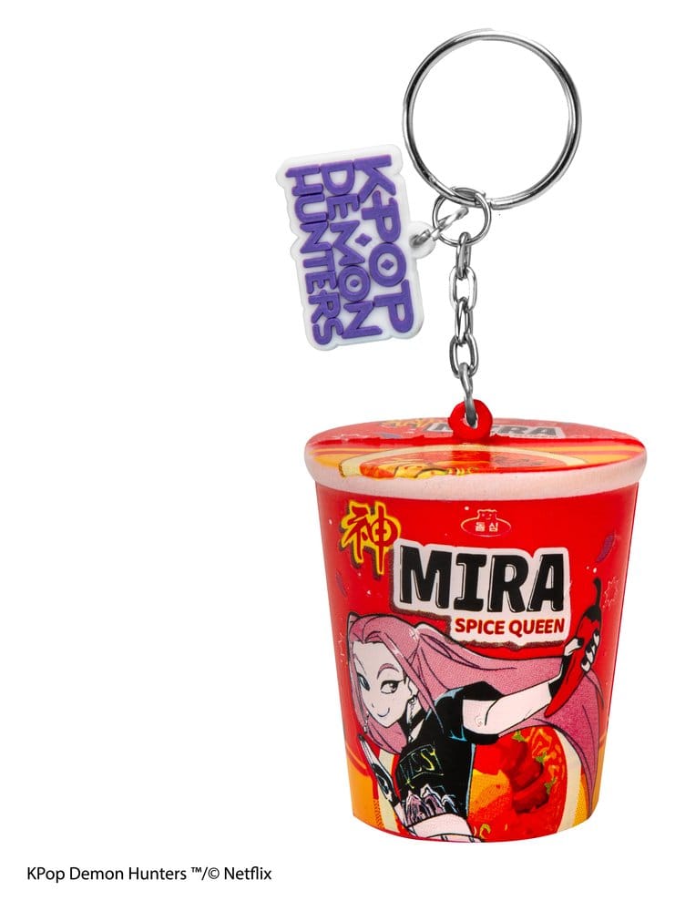 🧪 LAB | SU ORDINAZIONE KPop Demon Hunters Squishy Keychain Mira Spice Queen Noodles