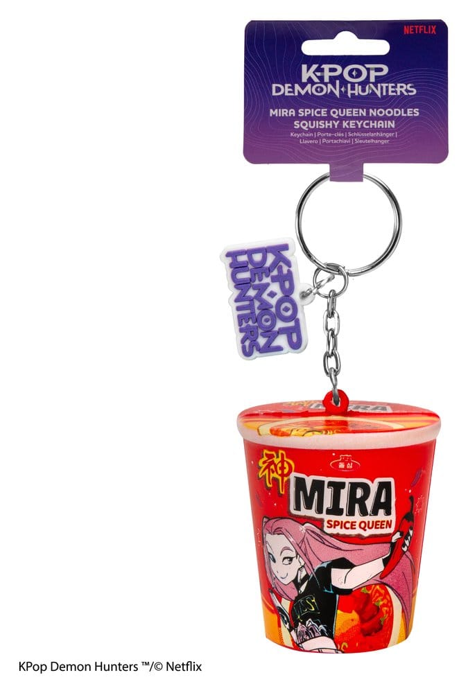 🧪 LAB | SU ORDINAZIONE KPop Demon Hunters Squishy Keychain Mira Spice Queen Noodles
