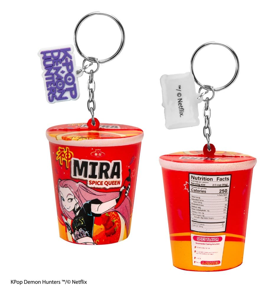 🧪 LAB | SU ORDINAZIONE KPop Demon Hunters Squishy Keychain Mira Spice Queen Noodles
