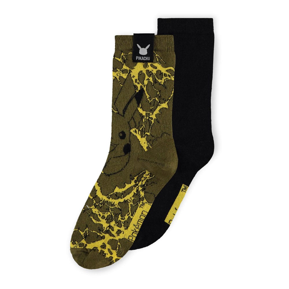 SU ORDINAZIONE Pokemon Socks 2-Pack Pikachu 43-46 ESAURITO