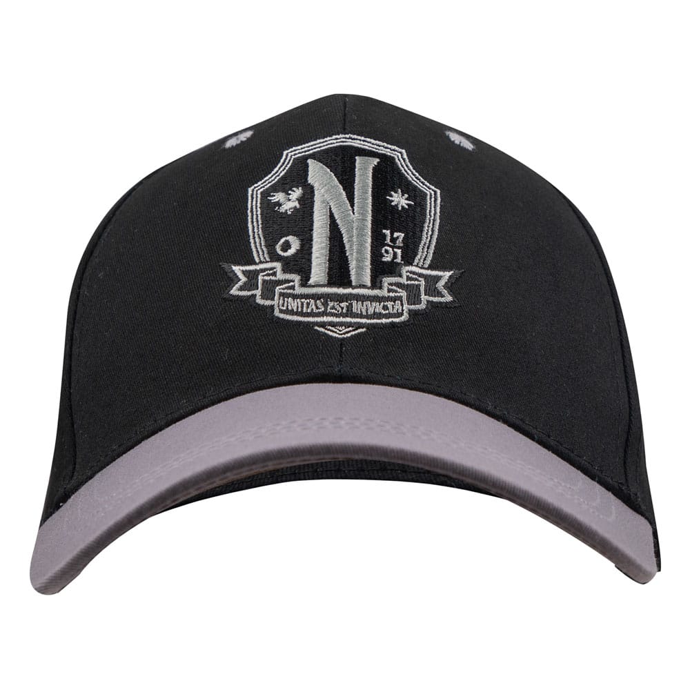 SU ORDINAZIONE Wednesday Curved Bill Cap Nevermore Academy Black *PREZZO SPECIALE*