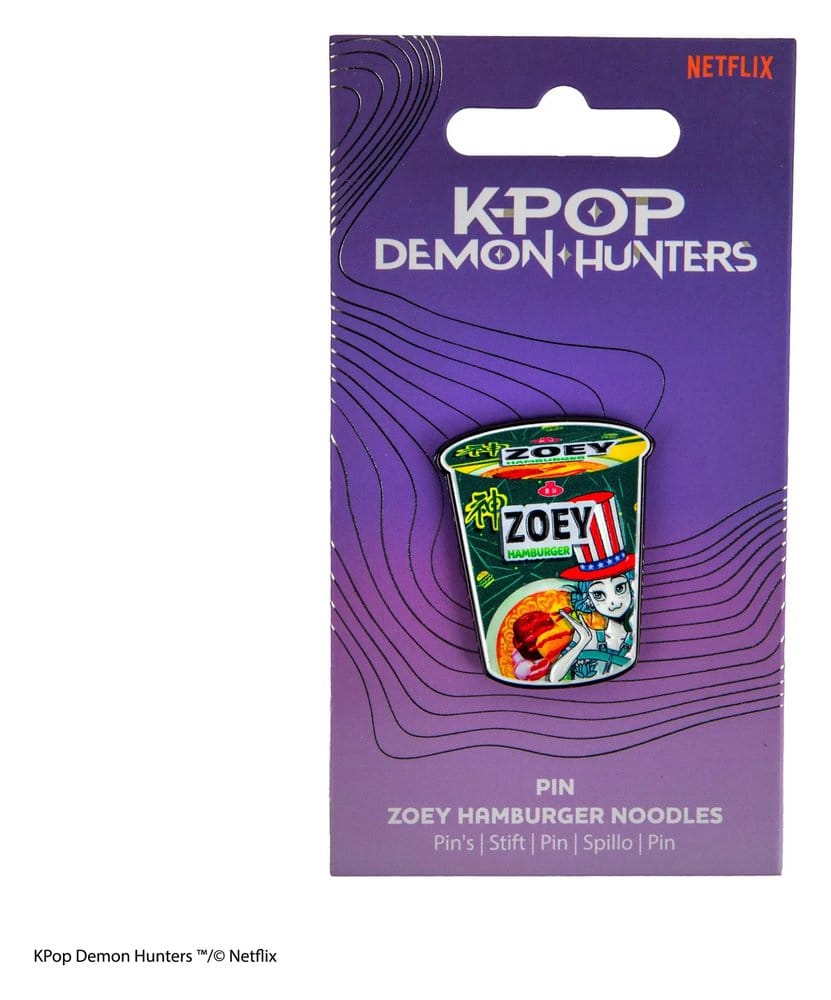🧪 LAB | SU ORDINAZIONE KPop Demon Hunters Pin Zoey Hamburger Noodles