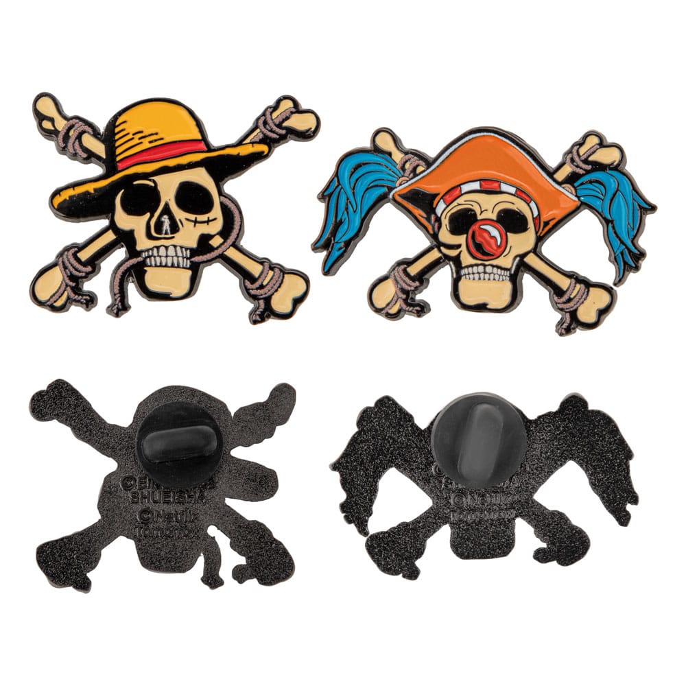 SU ORDINAZIONE One Piece Pins 2-Pack Luffy & Buggy