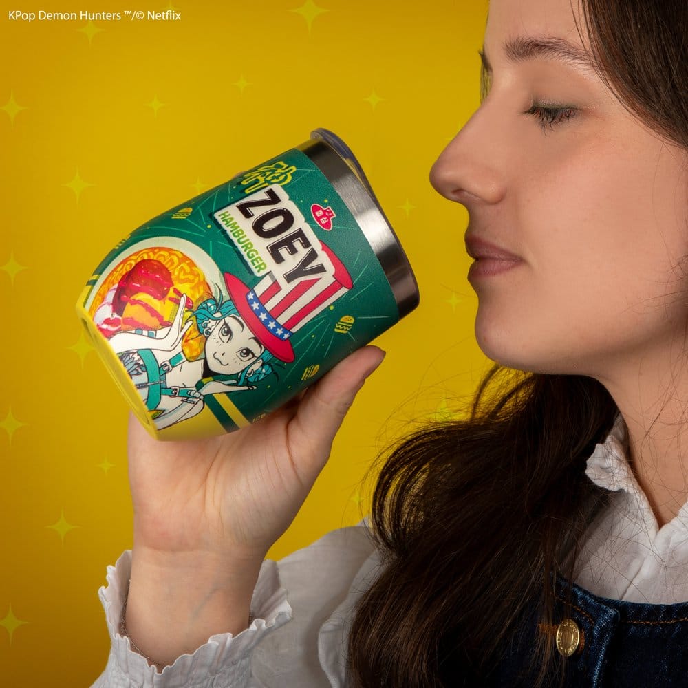 🧪 LAB | SU ORDINAZIONE KPop Demon Hunters Travel Mug Zoey Hamburger
