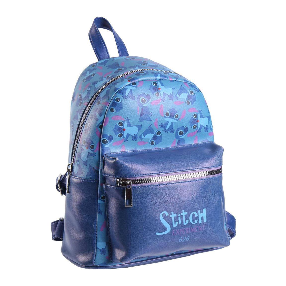 Lilo & Stitch Rucksack aus Kunstleder, Modell Experiment 626, auf Bestellung gefertigt