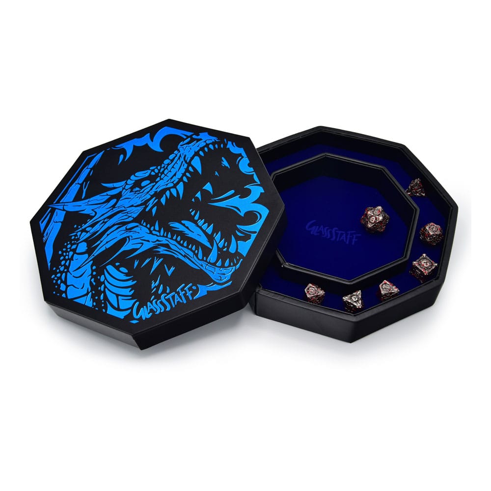 SU ORDINAZIONE CritStones Arena Dice Tray Blue Dragon