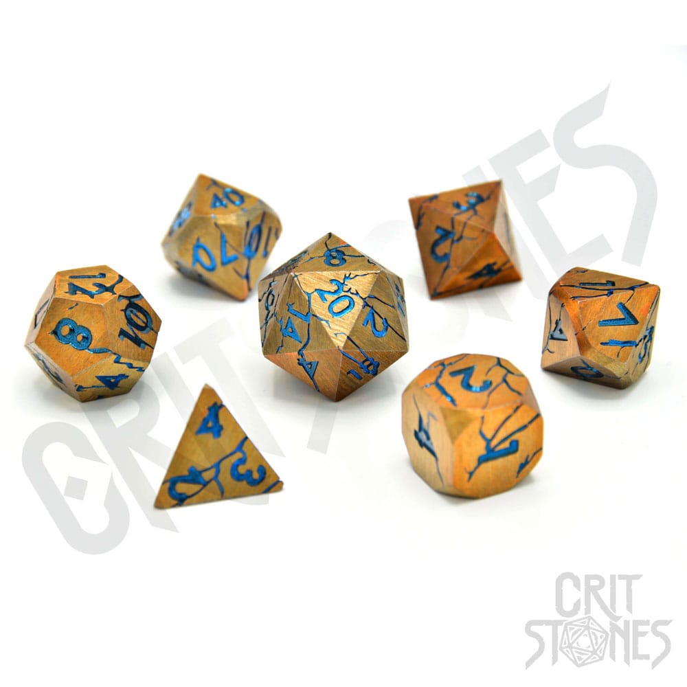 AUF BESTELLUNG CritStones Metallwürfel-Set Sundered Spells (7)