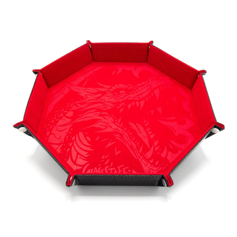 SU ORDINAZIONE CritStones Folding Dice Tray Dragon Skin XL Edition Red *PREZZO SPECIALE*
