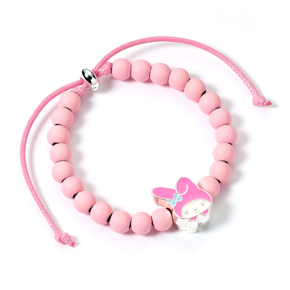 MADE TO ORDER Hello Kitty Bracelet pink beads with My Melody Charm 21 cm