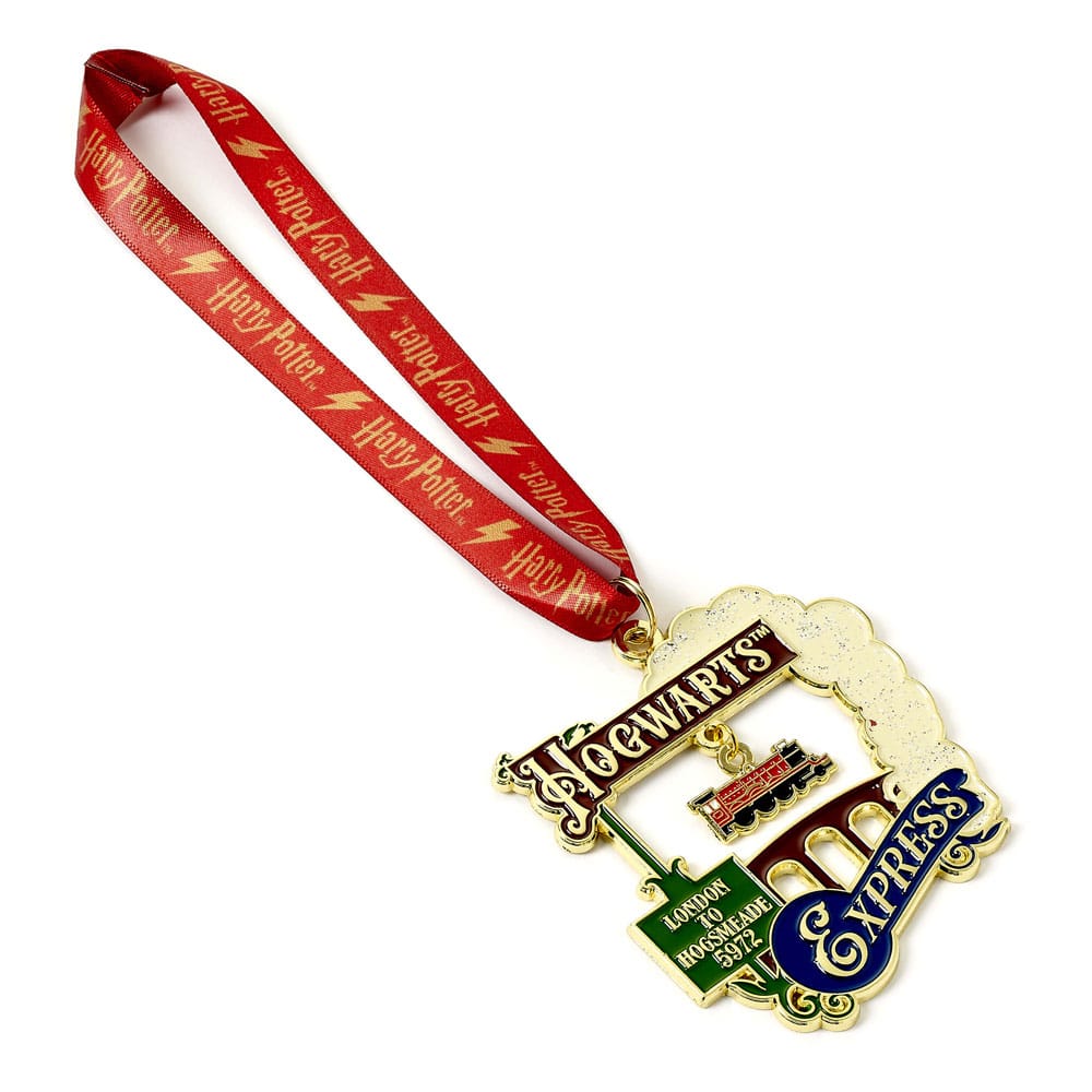 SU ORDINAZIONE Harry Potter tree ornament Hogwarts Express (Golden Tone) ESAURITO