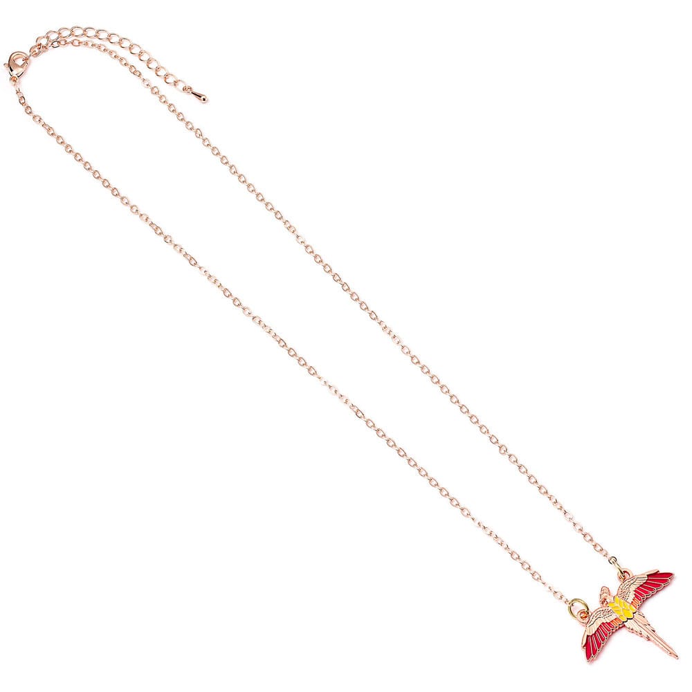 MADE TO ORDER Harry Potter Necklace Fawkes (Gold plated)