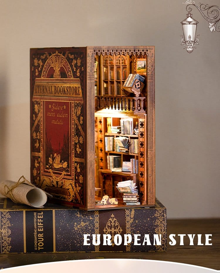 🧪 LAB | SU ORDINAZIONE Book Nook Eternal Bookstore 23 x 11 cm