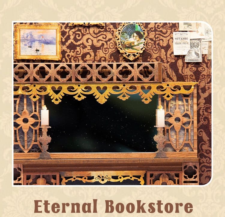 🧪 LAB | SU ORDINAZIONE Book Nook Eternal Bookstore 23 x 11 cm