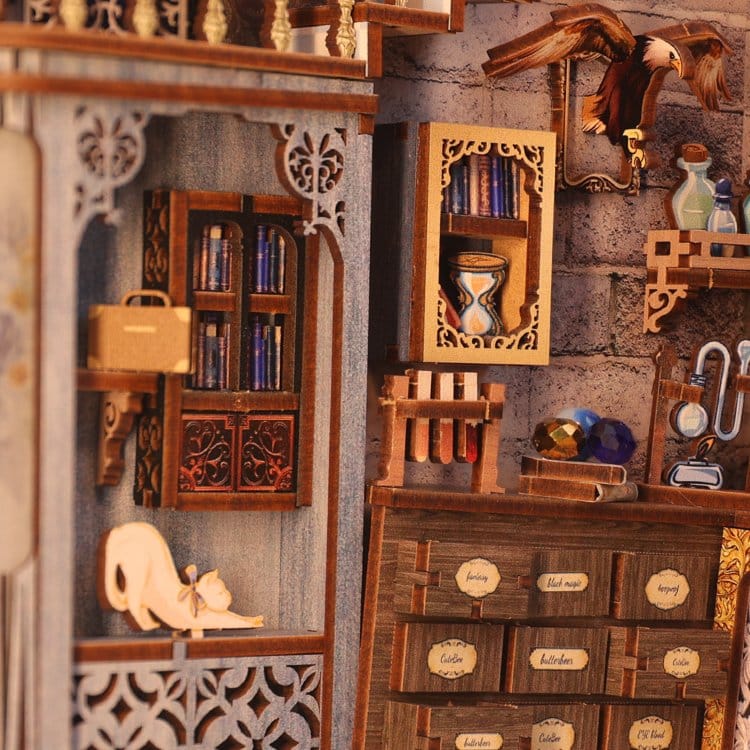 🧪 LAB | SU ORDINAZIONE Book Nook Nebula Common Room 23 x 11 cm