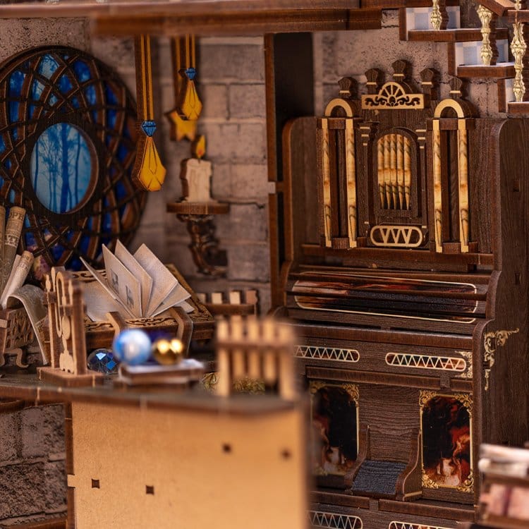 🧪 LAB | SU ORDINAZIONE Book Nook Nebula Common Room 23 x 11 cm