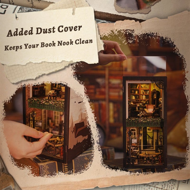 🧪 LAB | SU ORDINAZIONE Book Nook Rose Detective Agency 23 x 11 cm