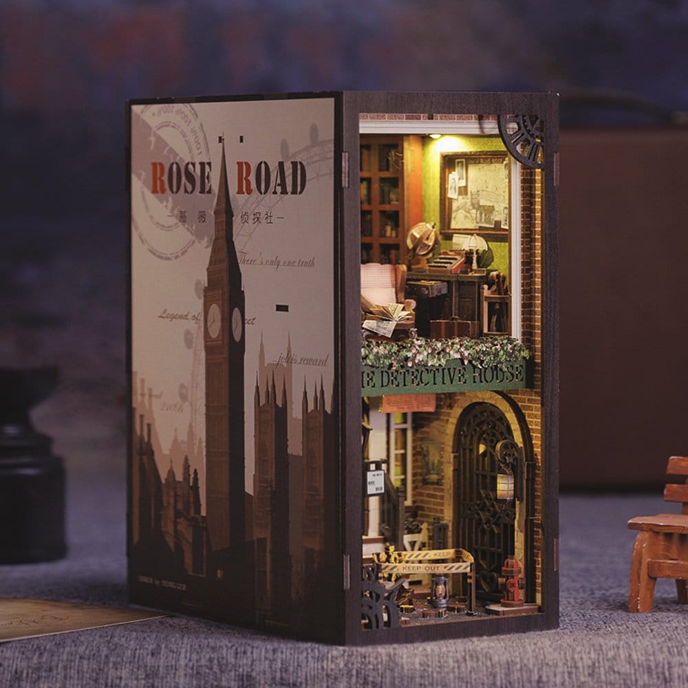 🧪 LAB | SU ORDINAZIONE Book Nook Rose Detective Agency 23 x 11 cm
