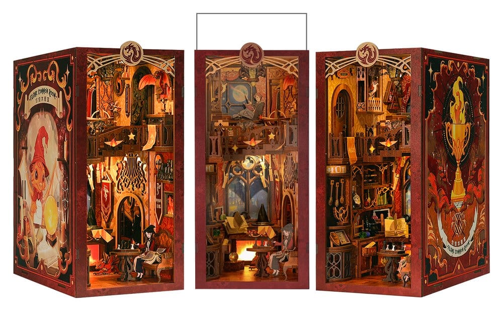 🧪 LAB | SU ORDINAZIONE Book Nook Flame Common Room 23 x 11 cm