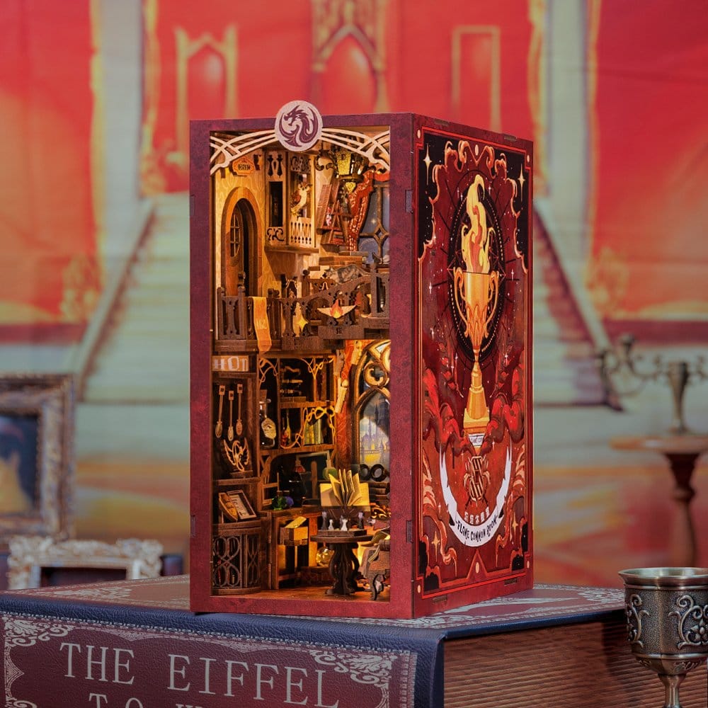 🧪 LAB | SU ORDINAZIONE Book Nook Flame Common Room 23 x 11 cm