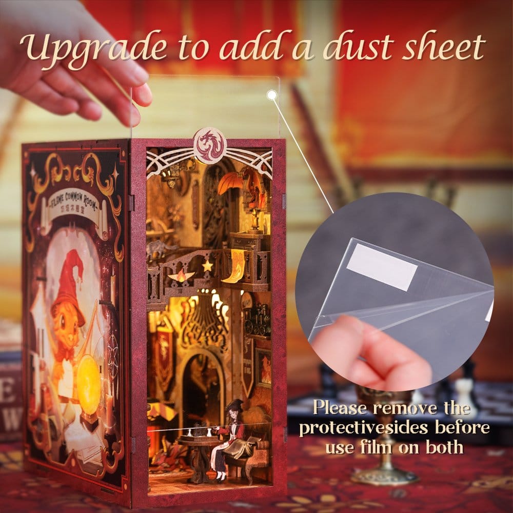 🧪 LAB | SU ORDINAZIONE Book Nook Flame Common Room 23 x 11 cm
