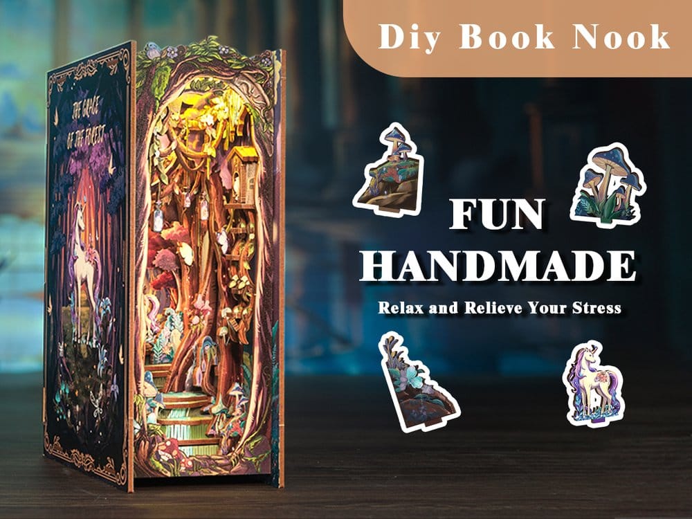 🧪 LAB | SU ORDINAZIONE Book Nook The Grace of Forest 22 x 8 cm