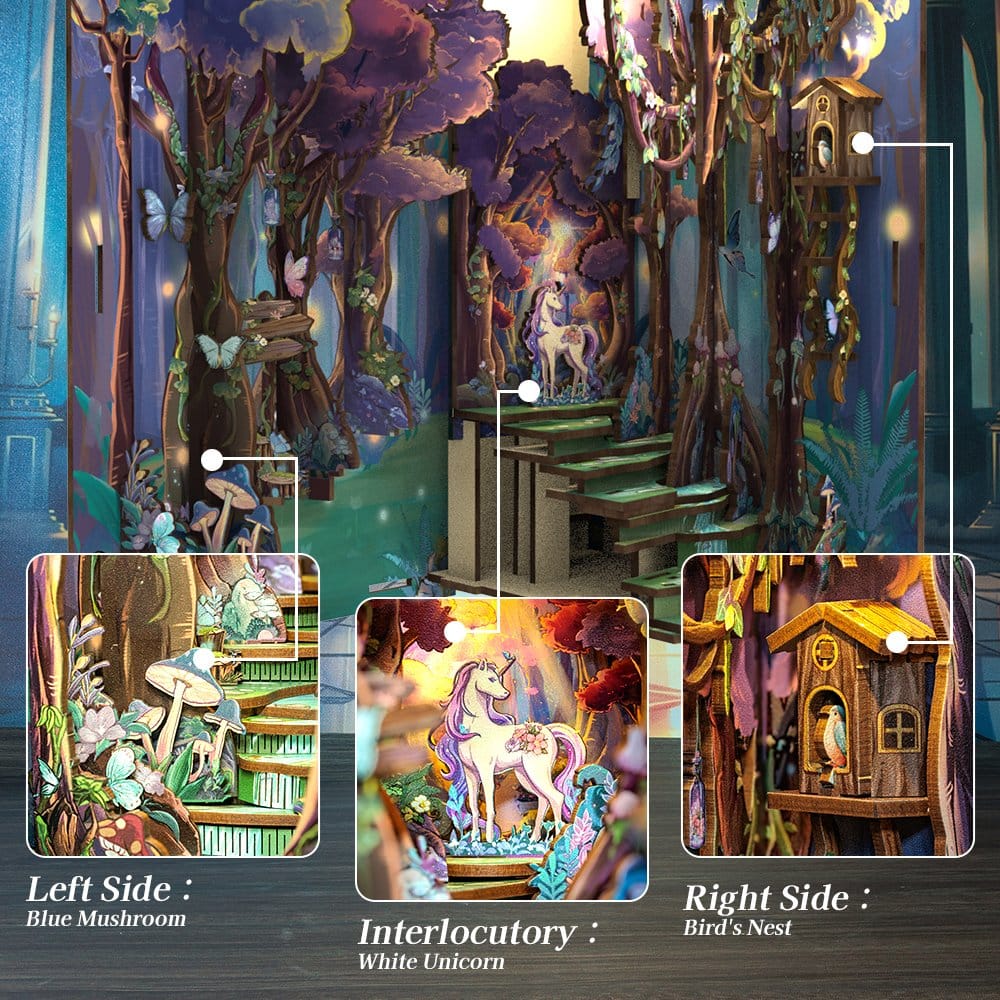 🧪 LAB | SU ORDINAZIONE Book Nook The Grace of Forest 22 x 8 cm