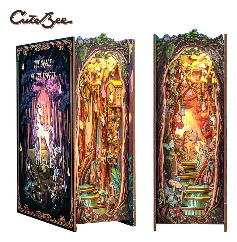 🧪 LAB | SU ORDINAZIONE Book Nook The Grace of Forest 22 x 8 cm