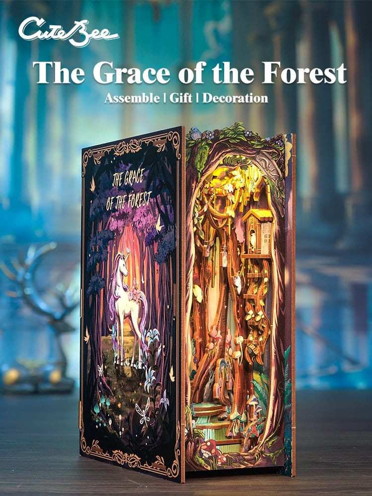 🧪 LAB | SU ORDINAZIONE Book Nook The Grace of Forest 22 x 8 cm