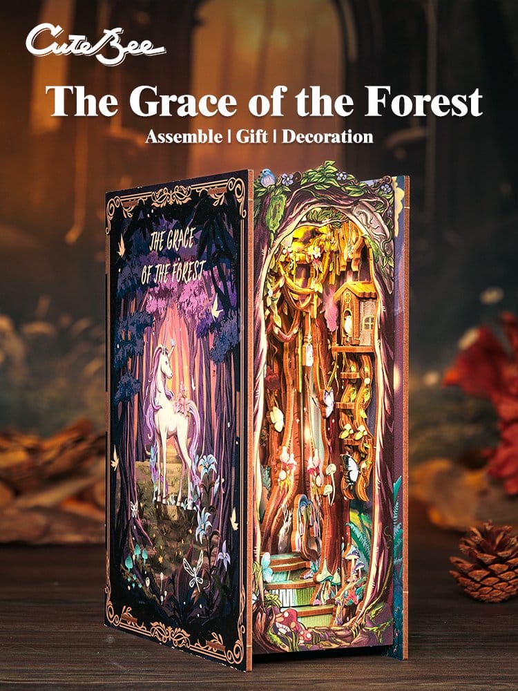🧪 LAB | SU ORDINAZIONE Book Nook The Grace of Forest 22 x 8 cm