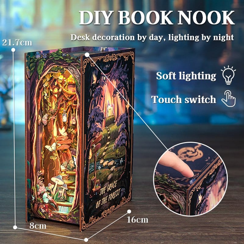 🧪 LAB | SU ORDINAZIONE Book Nook The Grace of Forest 22 x 8 cm