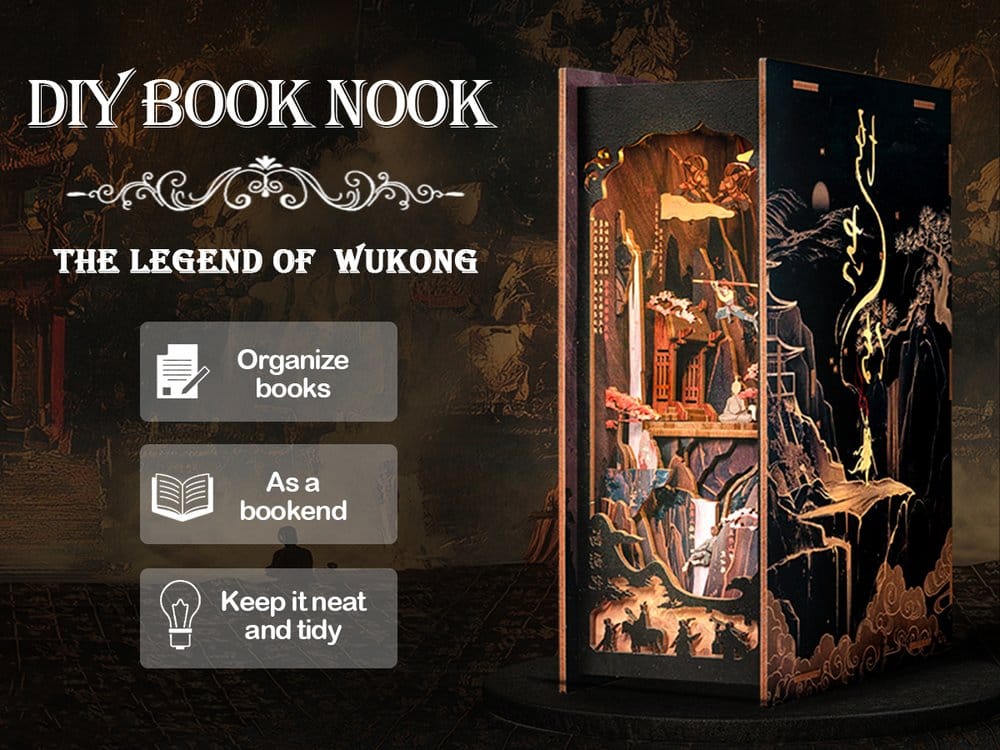 🧪 LAB | SU ORDINAZIONE Book Nook The Legend of Wukong 22 x 8 cm