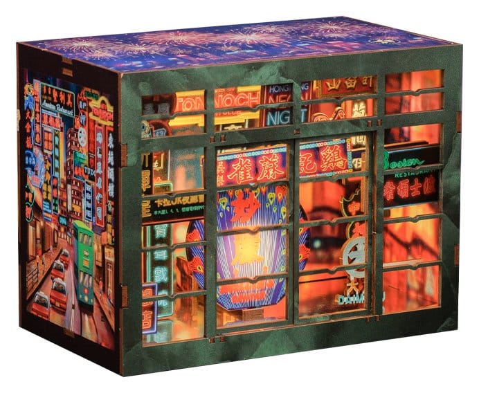🧪 LAB | SU ORDINAZIONE Book Nook Hong Kong Neon Light 13 x 17 cm
