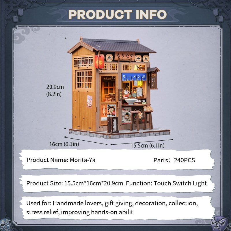 🧪 LAB | SU ORDINAZIONE Miniature House Model Kit Morita-Ya 21 x 16 cm