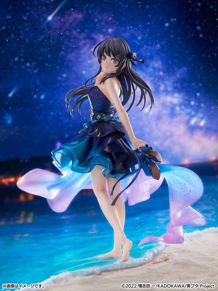 PREORDINE CHIUSO 05/2026 Rascal Does Not Dream of Bunny Girl Senpai PVC Statue 1/7 Mai Sakurajima Starry night sky Ver. 25 cm (PREORDINE NON CANCELLABILE)