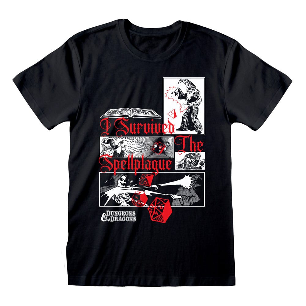 MADE TO ORDER Dungeons & Dragons T-Shirt I Survived The Spellplague Size XL