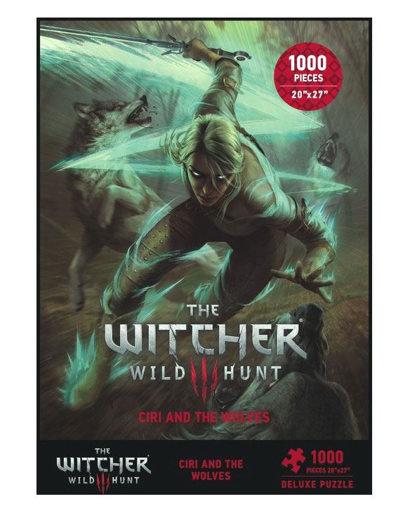 AUF BESTELLUNG GEFERTIGT Witcher 3 Wild Hunt Puzzle Ciri und die Wölfe
