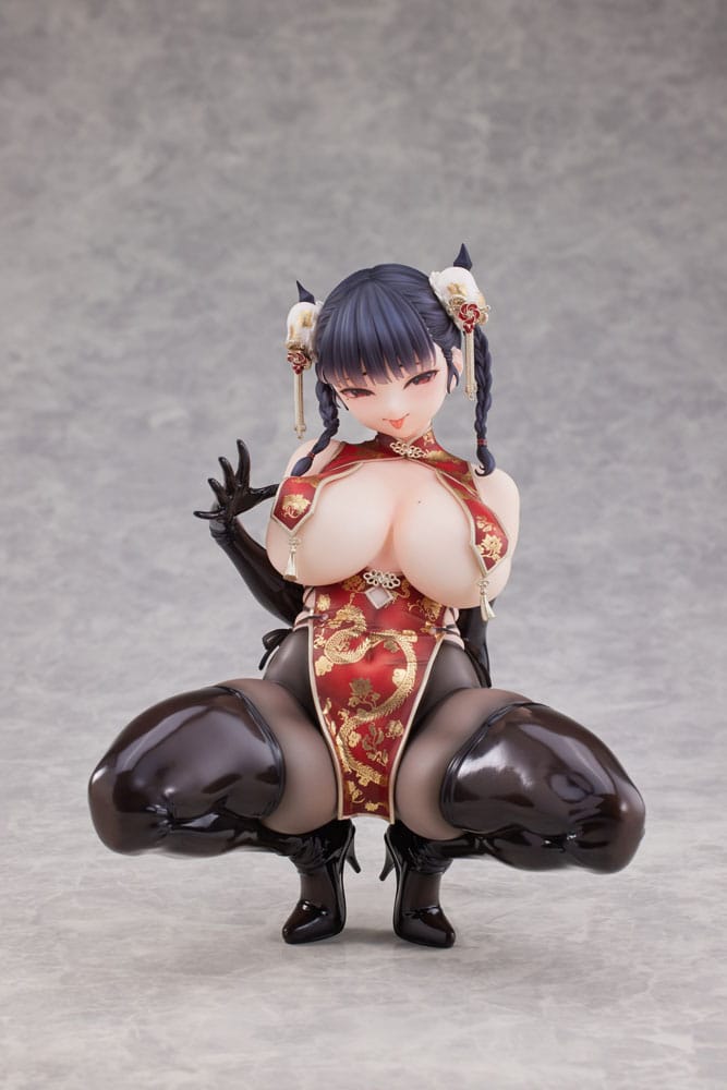VORBESTELLUNG + 10/2026 (NICHT STORNIERBAR) Original-Charakterstatue 1/6 Drache im chinesischen Kleid Sugata no Ane no Tomodachi Illustriert von Daiki Kase 17 cm