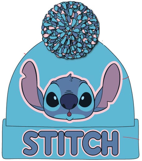 AUF BESTELLUNG Lilo & Stitch Pom-Pom Beanie Hellblau *SONDERPREIS*