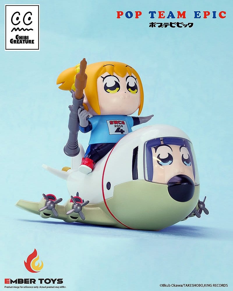 PREORDINE+ 04/2027 Pop Team Epic Chibi Creature Vinyl Figures 2-Pack POPUKO & PIPIMI: Skeleton Competition Ver.